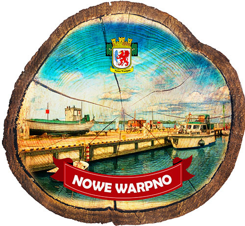 Magnes drewniany pieniek Nowe Warpno
