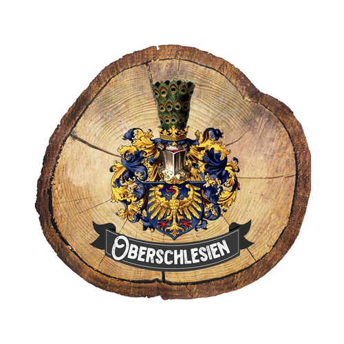 Magnes drewniany pieniek Oberschlesien