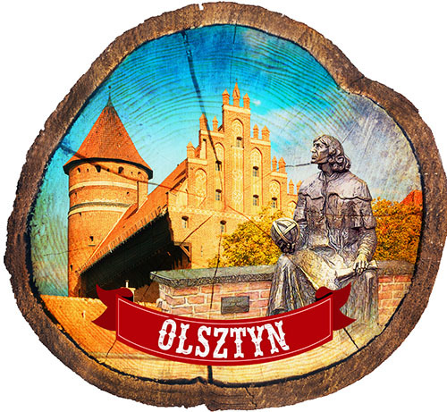 Magnes drewniany pieniek Olsztyn