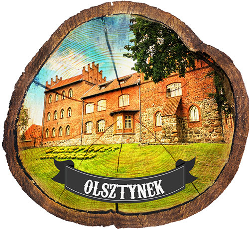 Magnes drewniany pieniek Olsztynek