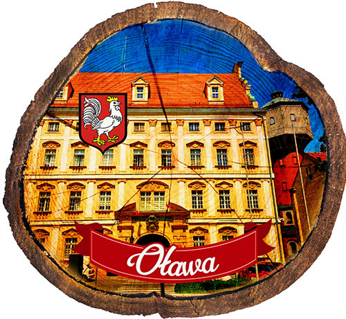 Magnes drewniany pieniek Oława