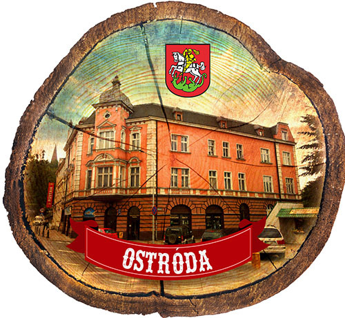 Magnes drewniany pieniek Ostróda