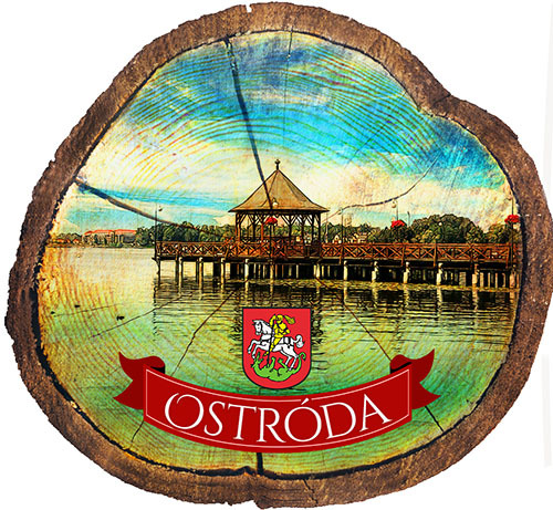 Magnes drewniany pieniek Ostróda