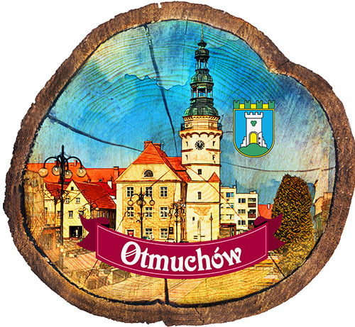 Magnes drewniany pieniek Otmuchów