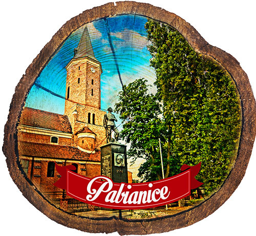 Magnes drewniany pieniek Pabianice