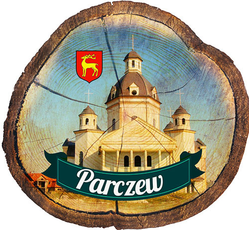 Magnes drewniany pieniek Parczew