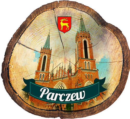 Magnes drewniany pieniek Parczew