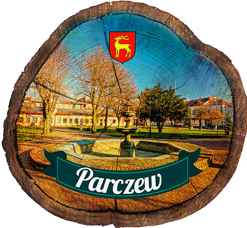Magnes drewniany pieniek Parczew