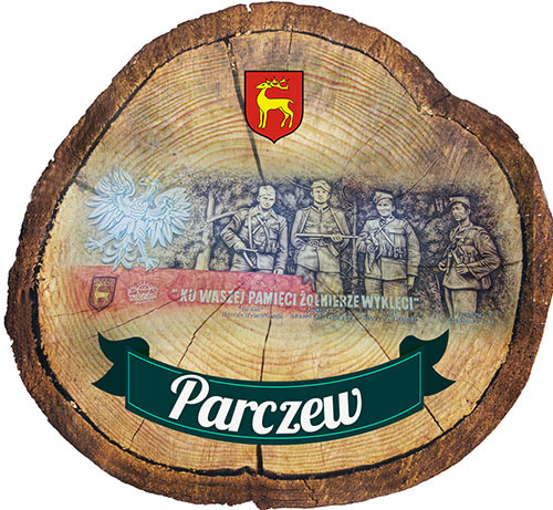 Magnes drewniany pieniek Parczew