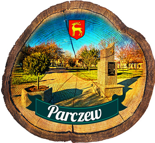 Magnes drewniany pieniek Parczew