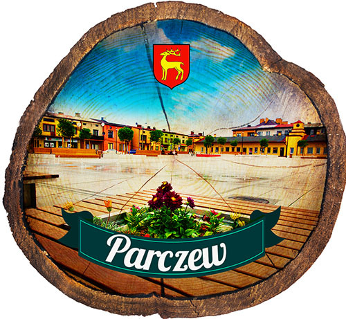 Magnes drewniany pieniek Parczew