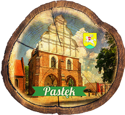 Magnes drewniany pieniek Pasłęk