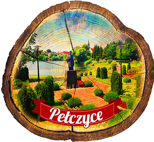 Magnes drewniany pieniek Pełczyce