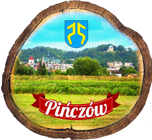 Magnes drewniany pieniek Pińczów
