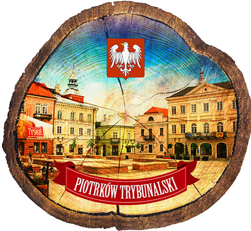 Magnes drewniany pieniek Piotrków Trybunalski