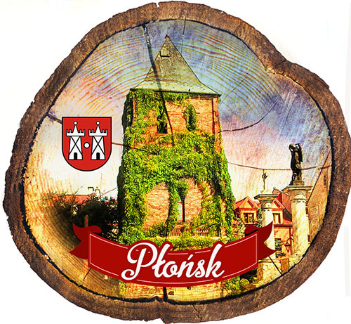 Magnes drewniany pieniek Płońsk