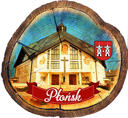 Magnes drewniany pieniek Płońsk