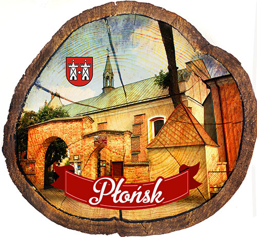Magnes drewniany pieniek Płońsk