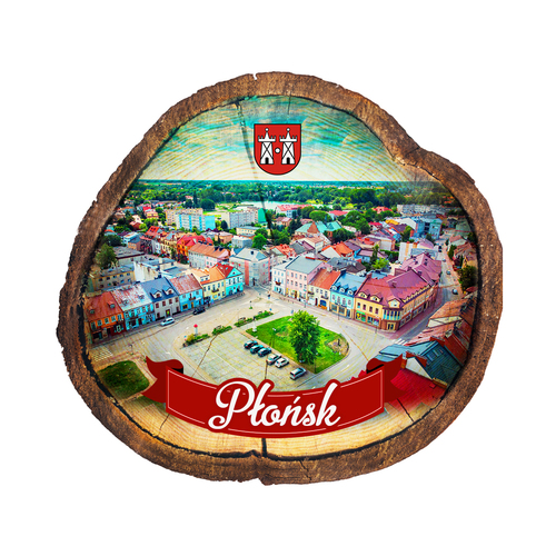 Magnes drewniany pieniek Płońsk