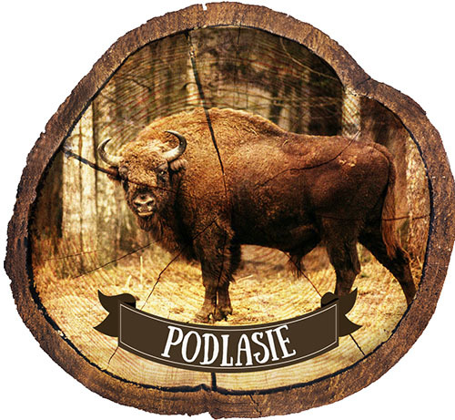 Magnes drewniany pieniek Podlasie