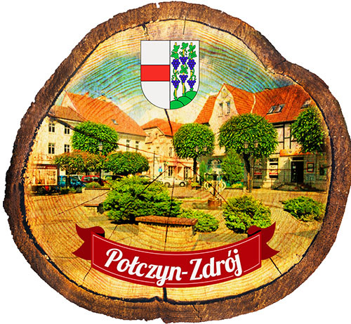 Magnes drewniany pieniek Połczyn-Zdrój