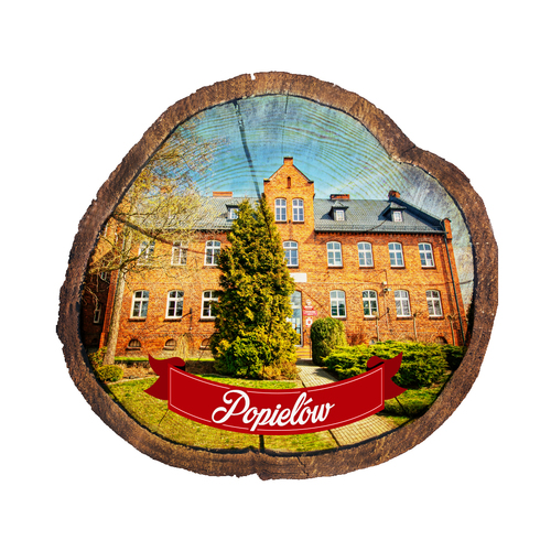 Magnes drewniany pieniek Popielów