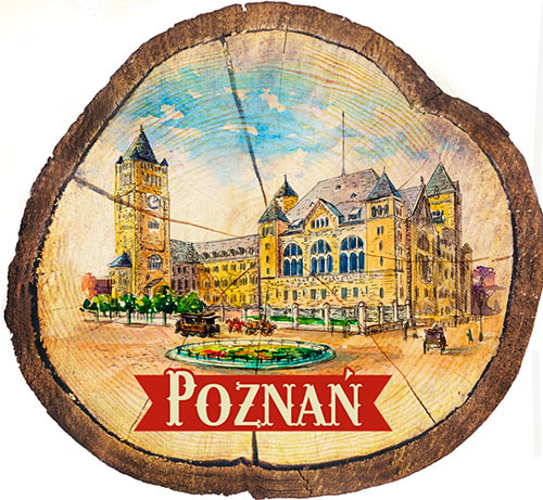 Magnes drewniany pieniek Poznań