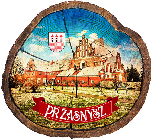 Magnes drewniany pieniek Przasnysz