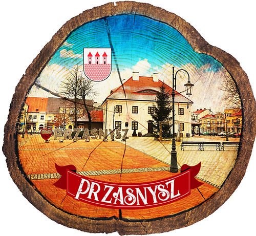 Magnes drewniany pieniek Przasnysz