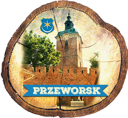 Magnes drewniany pieniek Przeworsk