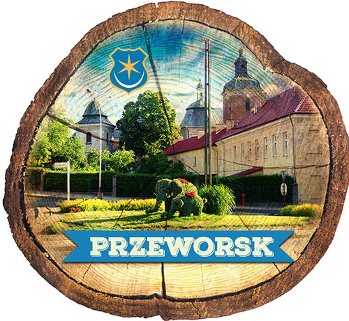 Magnes drewniany pieniek Przeworsk