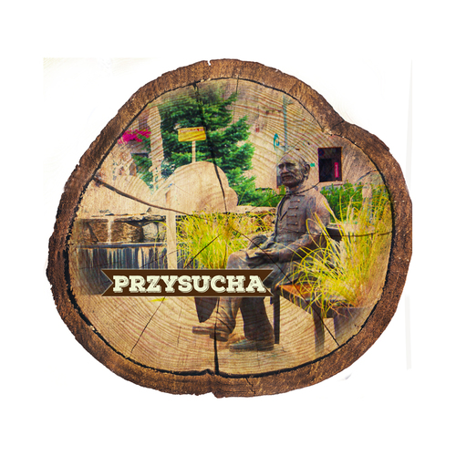 Magnes drewniany pieniek Przysucha