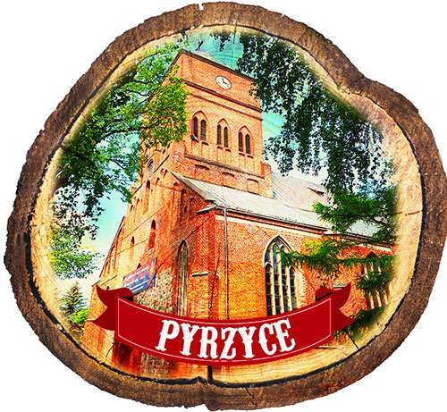 Magnes drewniany pieniek Pyrzyce