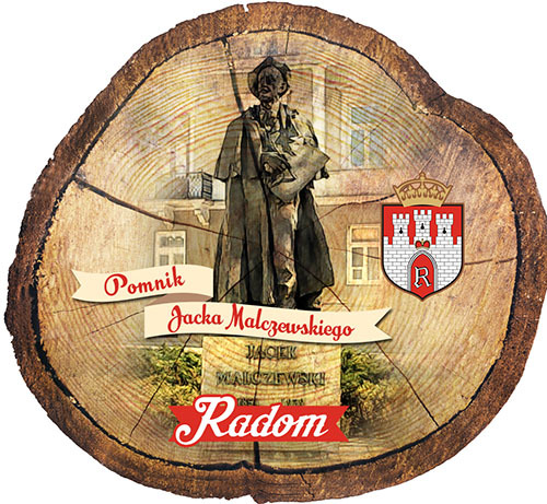Magnes drewniany pieniek Radom