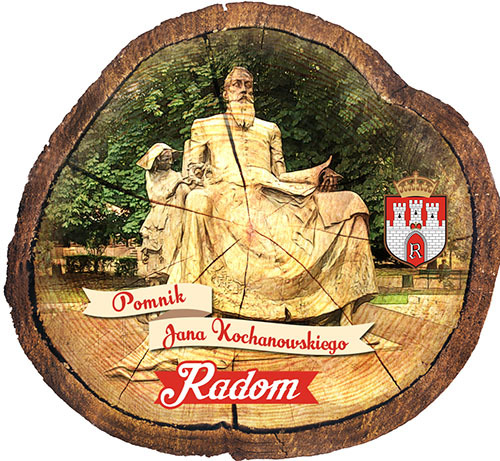 Magnes drewniany pieniek Radom