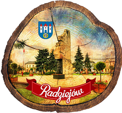 Magnes drewniany pieniek Radziejów
