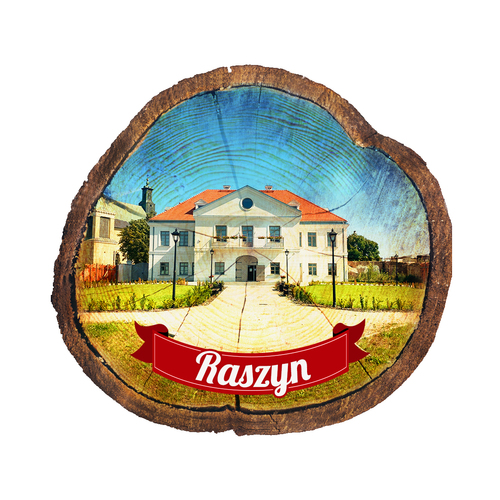 Magnes drewniany pieniek Raszyn