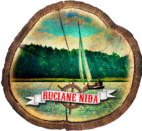 Magnes drewniany pieniek Ruciane-Nida