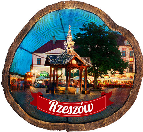 Magnes drewniany pieniek Rzeszów
